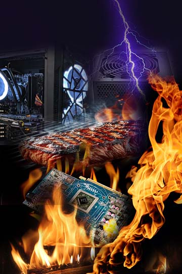 Desktop power and GPU connector